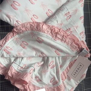 Kickee Pants Pink Ballet Print Blanket